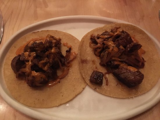 Empellón signature dishes Octopus Taco
Red Chile Pork Tacos
Skirt Steak Tacos